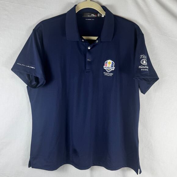 Ralph Lauren RLX Polo Shirt Women's XL Navy Golf Team USA 2020 Ryder Cup - Picture 1 of 12